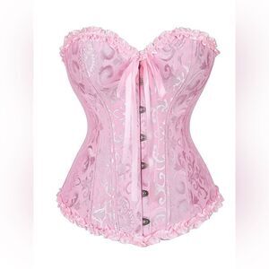 Women‘s Ruffles Corset Top Strapless Waist Trainer 2XL